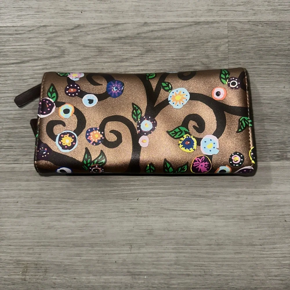 Women’s Brown Glitter Nature Wallet. - Picture 4 of 4